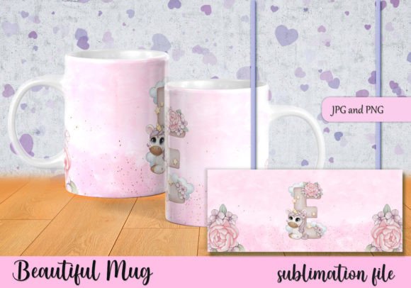 Download Sublimation Mug Unicorn Letter E - Letter Collection