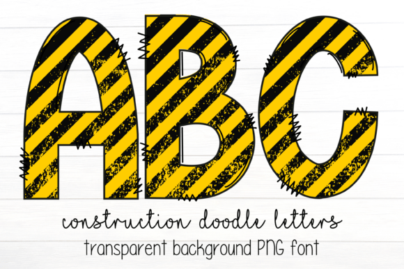 Download Construction Doodle Letter Alphabet PNG - Letter Collection