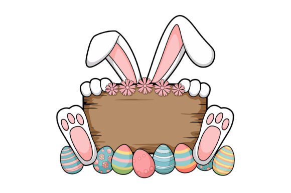 Download Easter Bunny Name Frame Png Sublimation - Premium Bundle