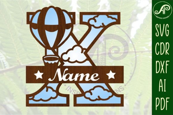 Download Hot Air Balloon Letter X SVG File - Letter Collection