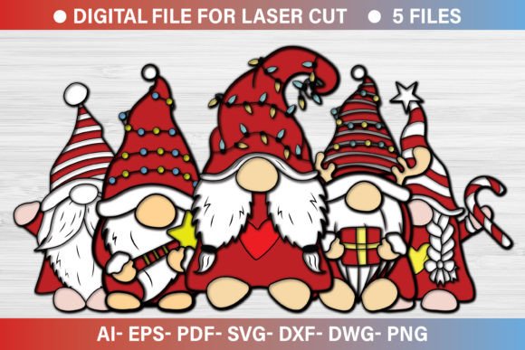 Download Christmas Gnome Paper Cut 3d SVG Bundle - 3d svg bundle Collection