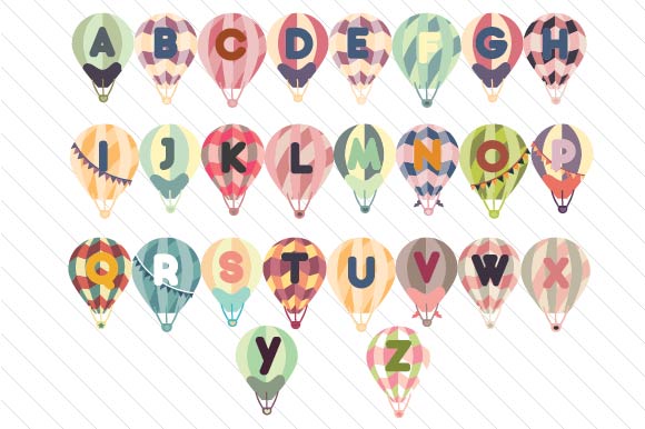 Download Hot Air Balloon Letters - Letter Collection